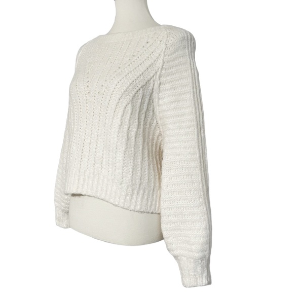 Free People Carter Soft Knit Pullover Sweater in Ivory Size XS - Picture 7 of 12